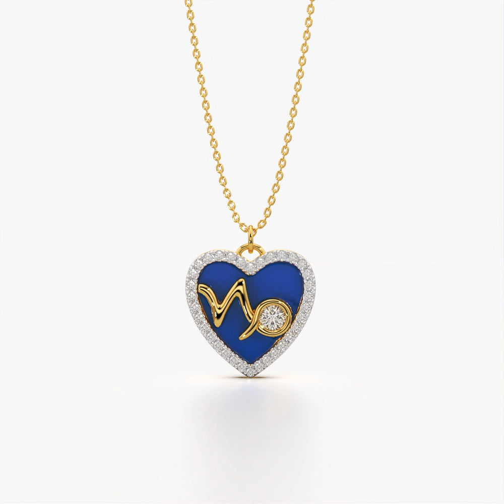 Wave Heart Necklace