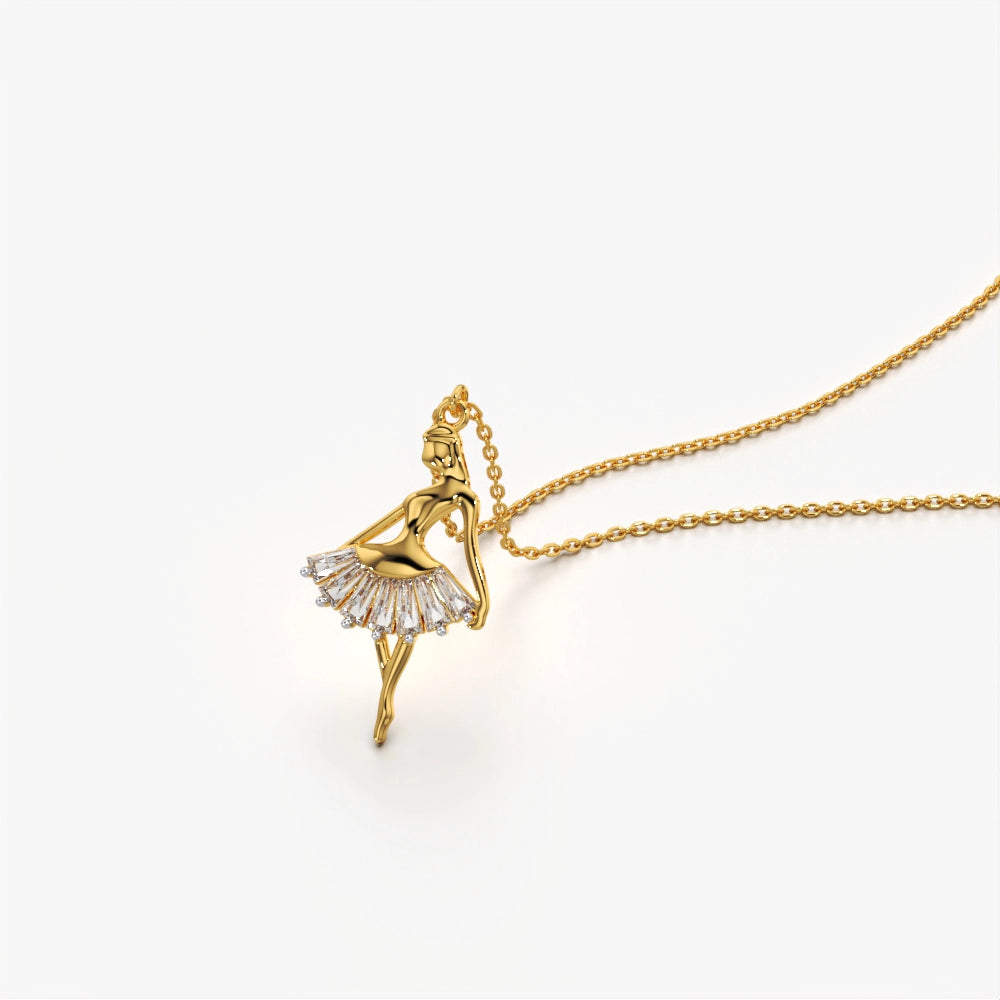 Dancing Ballerina Necklace