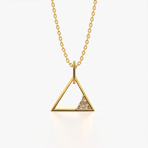 Triangle Diamond Stylish Geometric Pendant