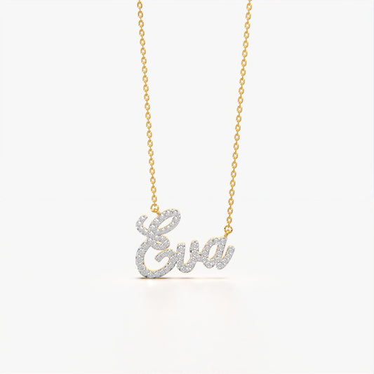 Custom Diamond Name Necklace