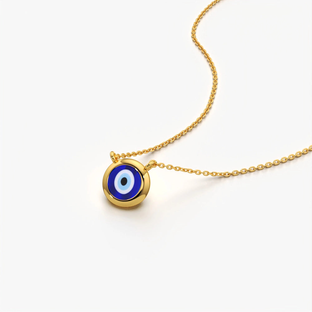 Delicate Evil Eye Pendant