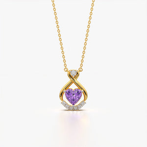Purple Heart Necklace