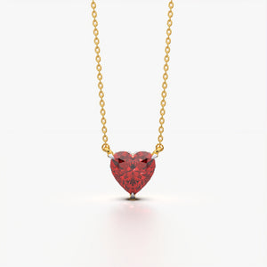 Heart of Ruby Necklace