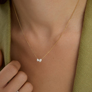 Two-Stone Pendant Necklace