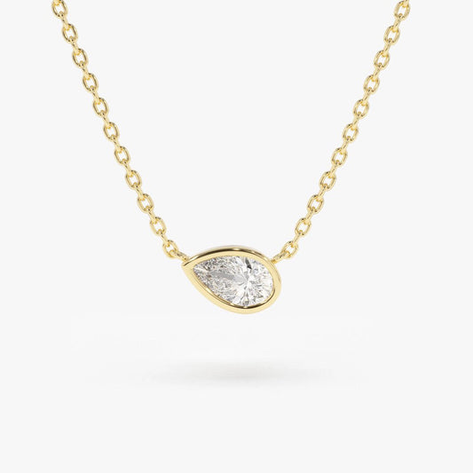 Teardrop Diamond Necklace