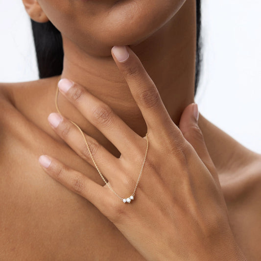 Petite Trio Arc Necklace