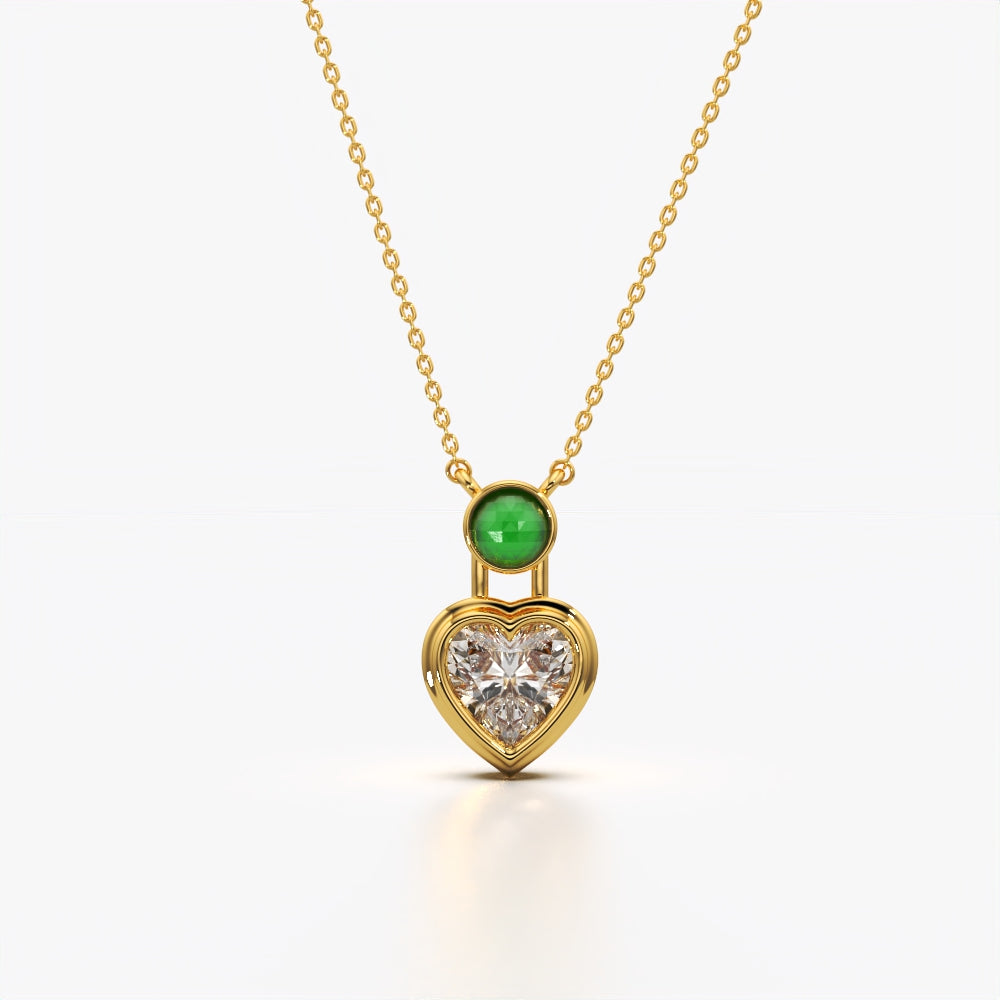 Fancy Heart Pendant Necklace