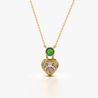 Fancy Heart Pendant Necklace