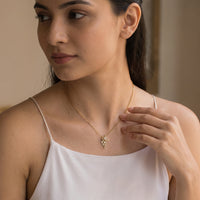 Floral Vine Cascade Pendant Necklace