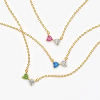 Heart and Pear Toi et Moi Necklace