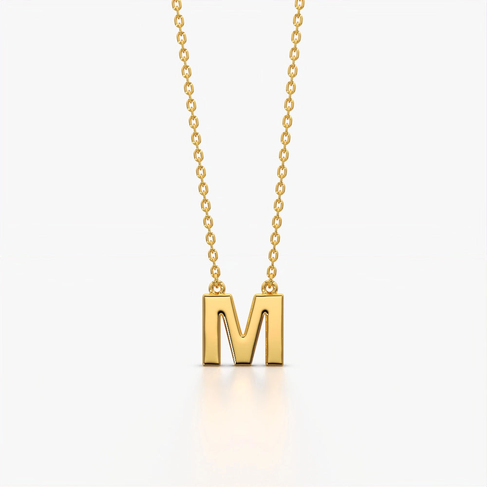 Custom Initial M Necklace