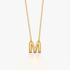 Custom Initial M Necklace