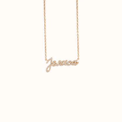 Personalized Name Diamond Necklace