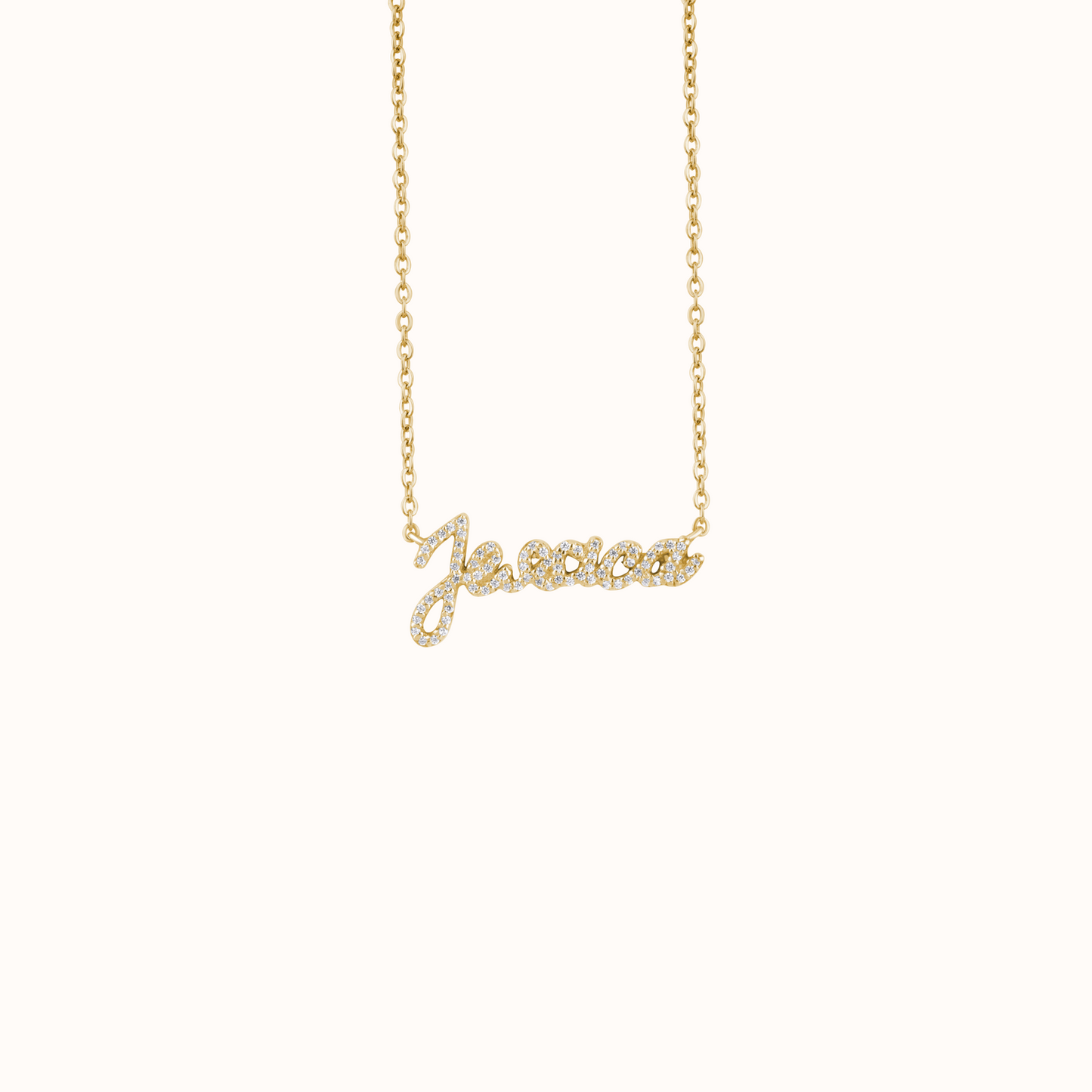 Personalized Name Diamond Necklace