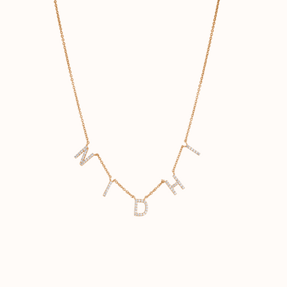Diamond Initial Necklace