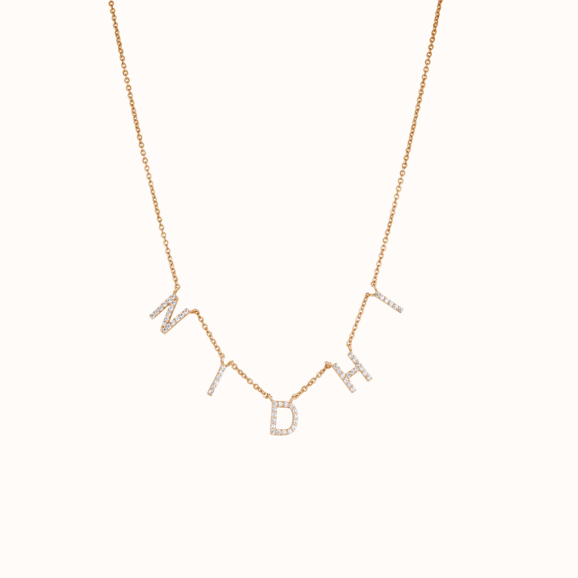 Diamond Initial Necklace
