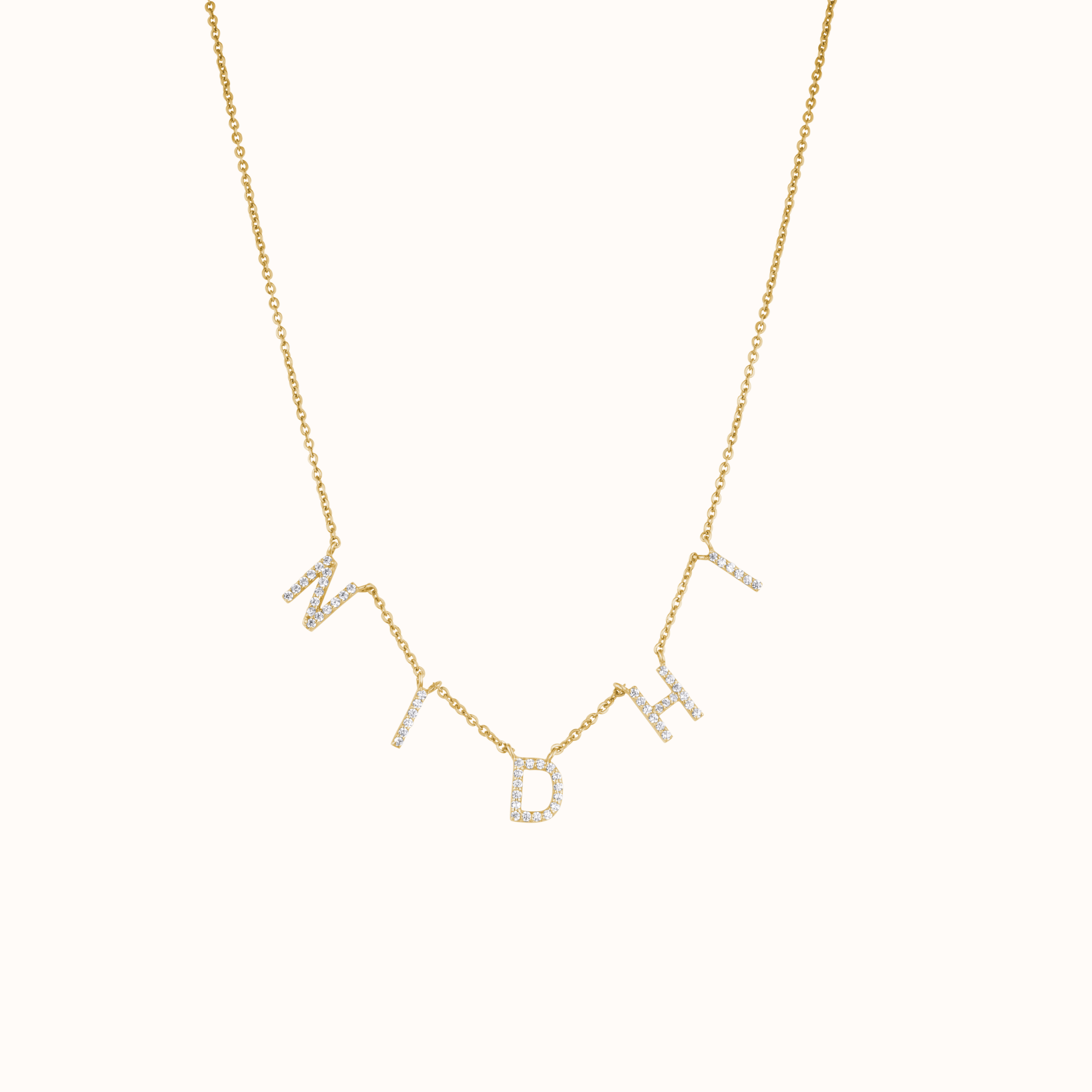 Diamond Initial Necklace