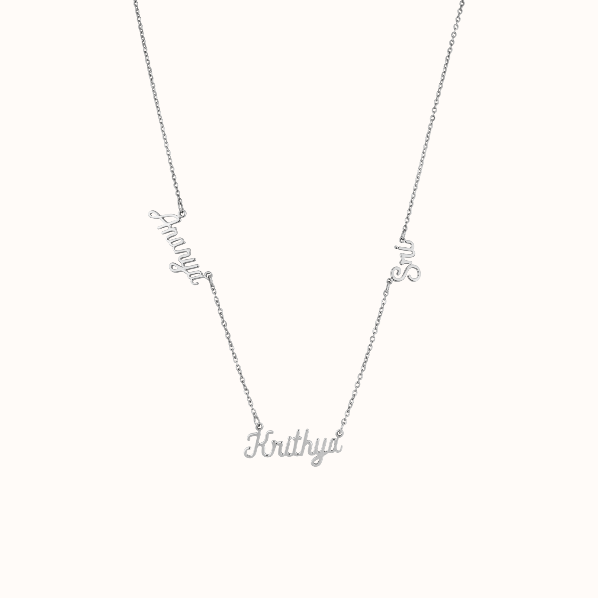 Multi-Name Necklace with Custom Engravings