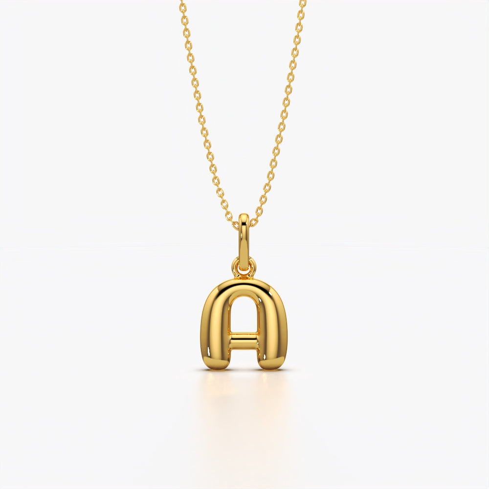 Minimal Letter Pendant Necklace