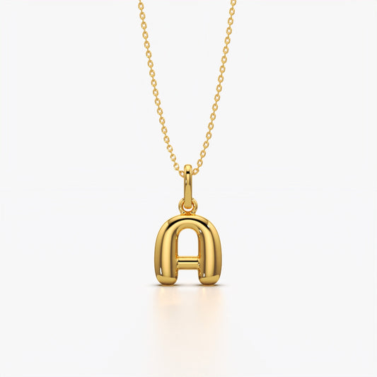 Initial Letter Pendant Necklace
