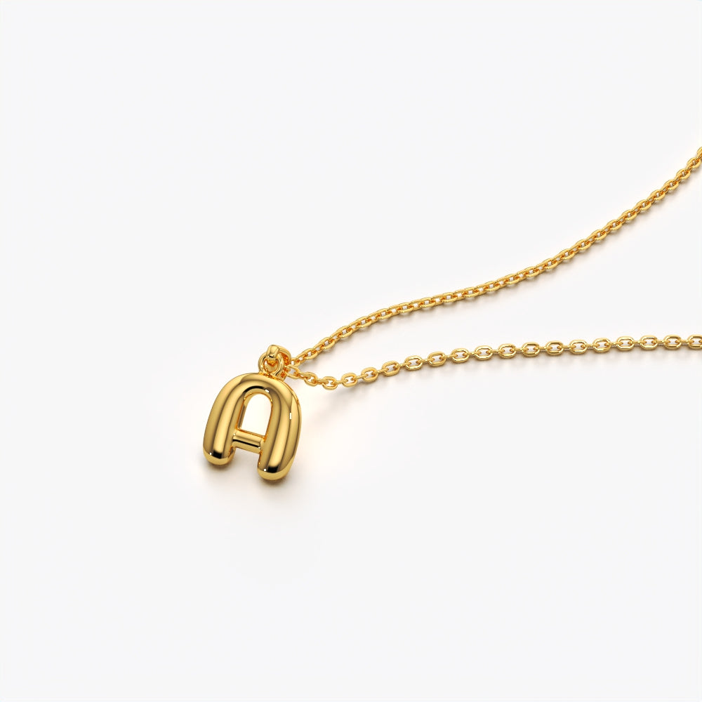 Minimal Letter Pendant Necklace
