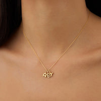 Minimal Letter Pendant Necklace