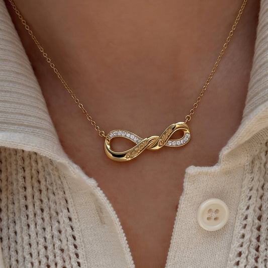 Personalised Infinity Twin Name Necklace