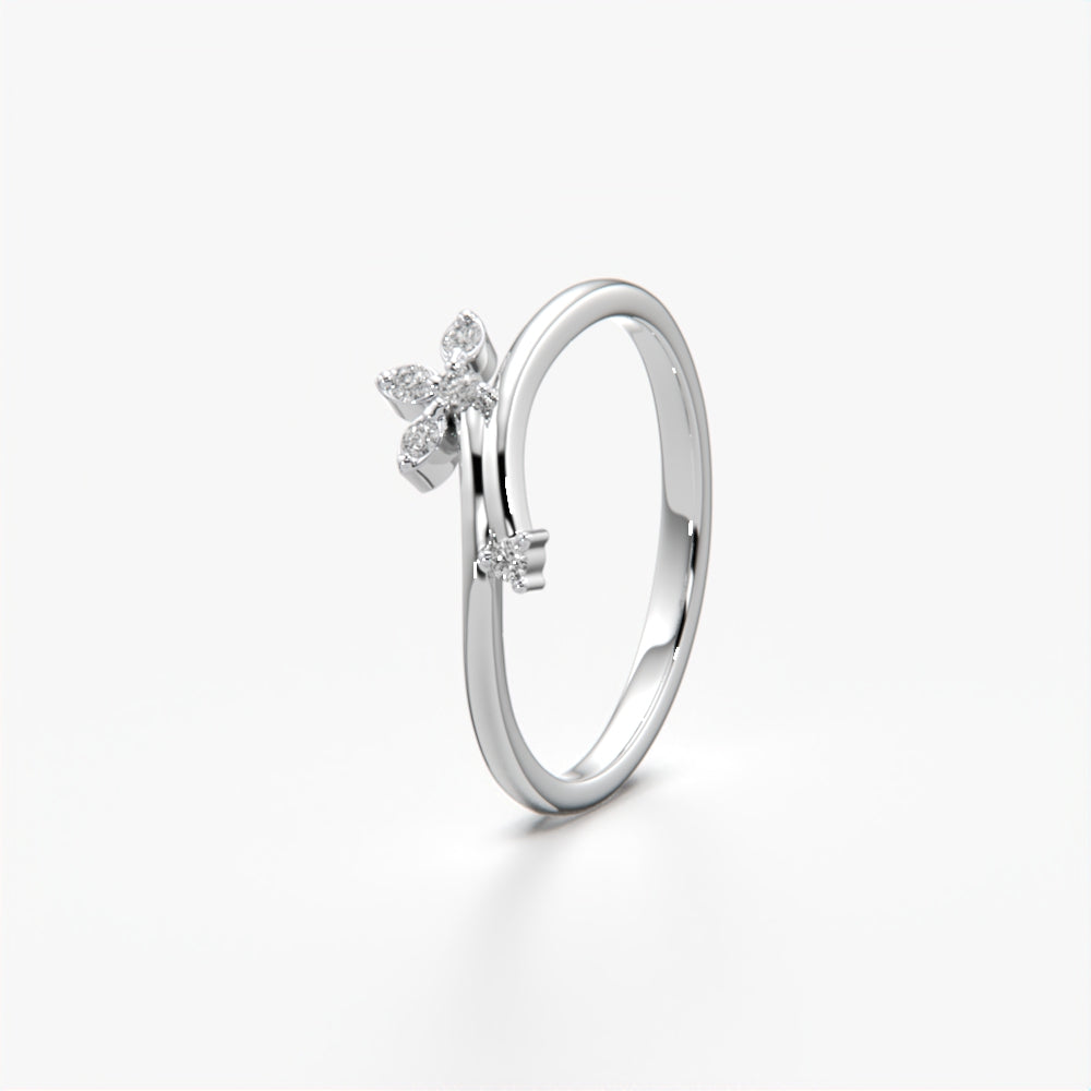 Luxe Leaflet Diamond Ring