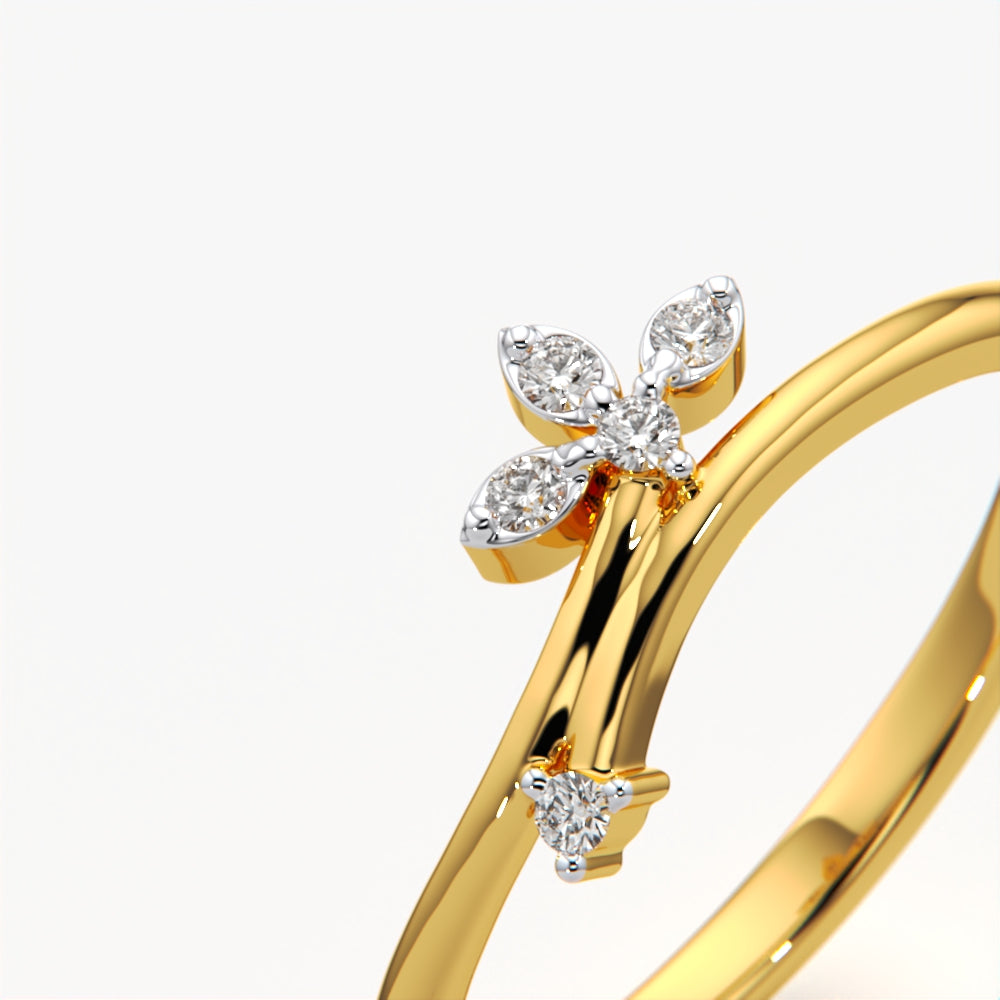 Luxe Leaflet Diamond Ring