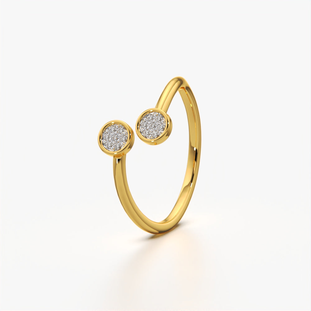 Twin Circle Diamond Ring