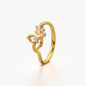 Fashionable Leaf Style Ring
