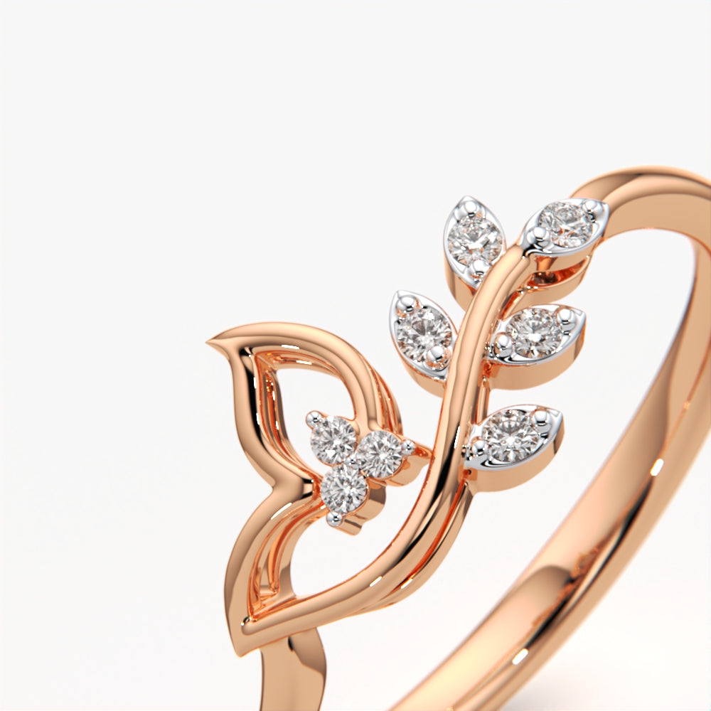Fashionable Leaf Style Ring