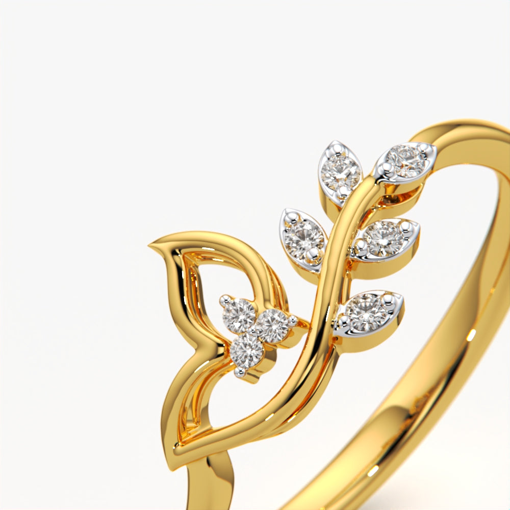 Fashionable Leaf Style Ring