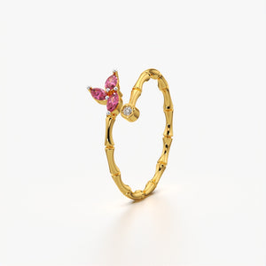 Elegant Bamboo Ring
