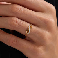 Diamond Encrusted Infinity Ring
