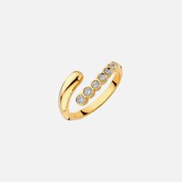 Open Wrap Bezel Bypass Ring