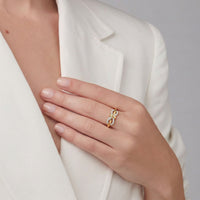 Knotted Infinity Bow Ring