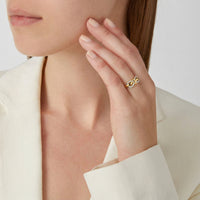 Knotted Infinity Bow Ring