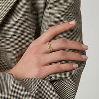 Interwoven Infinity Ring