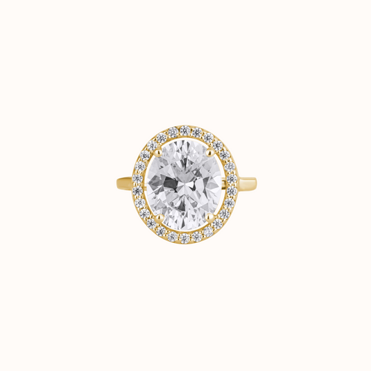 Timeless Halo Sparkle Ring