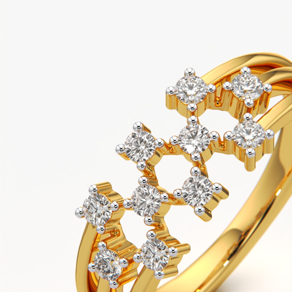 Twinkling Cluster Ring