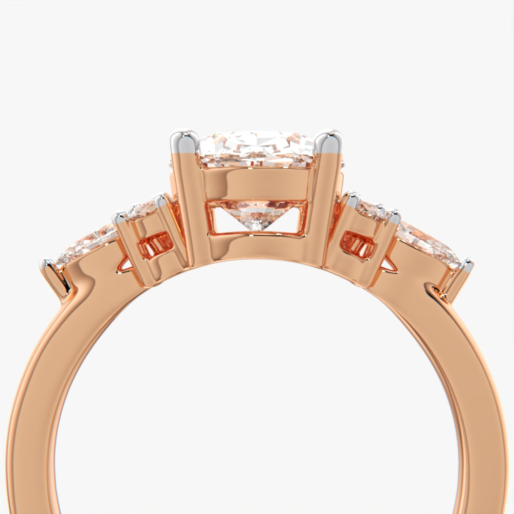 Oval Diamond Solitaire Ring