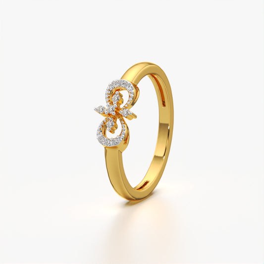Diamond Bow Cocktail Ring