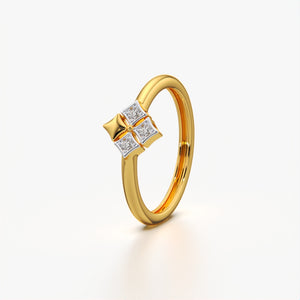 Mystic Flower Diamond Ring
