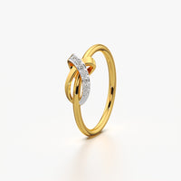 Mini Knot Pave Ring