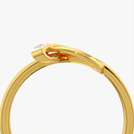 Mini Knot Pave Ring
