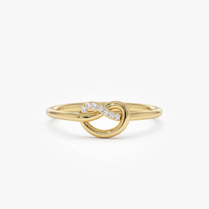 Diamond Knot Ring