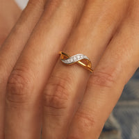 Infinity Knot Pave Ring