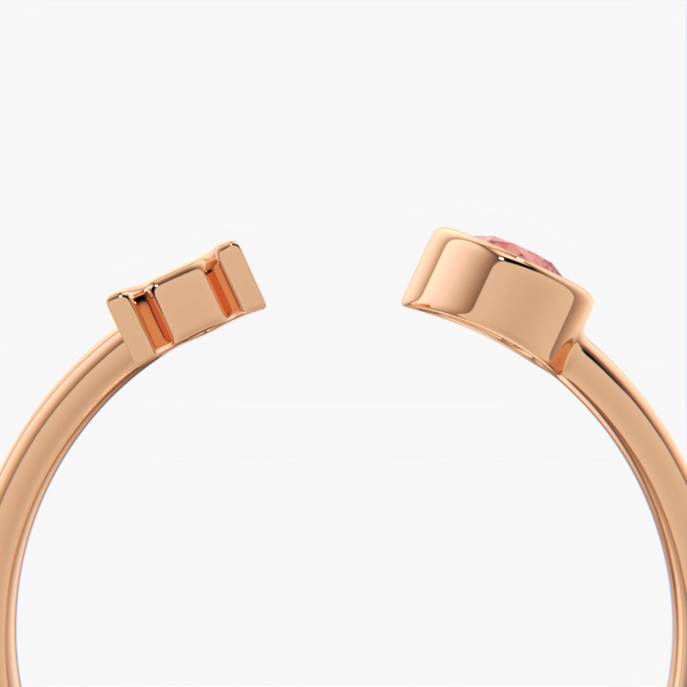 Open Ring with Letter