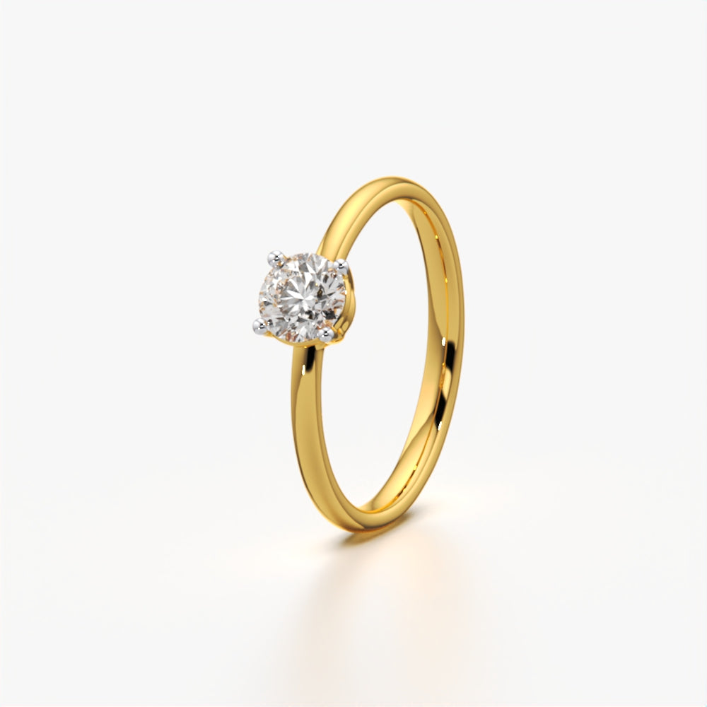 Classic Four-Prong Solitaire Ring